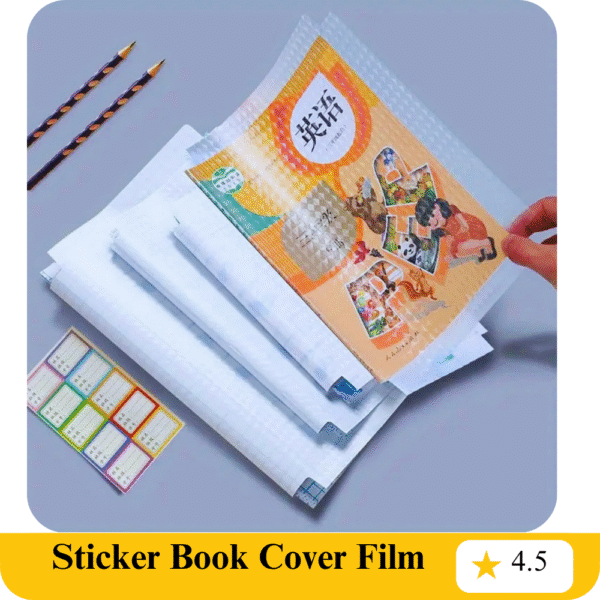 Premium Transparent Paper Sticker Book Cover Film | Clear Matte for Craft 30Pcs | Waterproof School Textbook Protective Case Cover Can Be Cut Self-Adhesive A4 Book Cover for School & Office