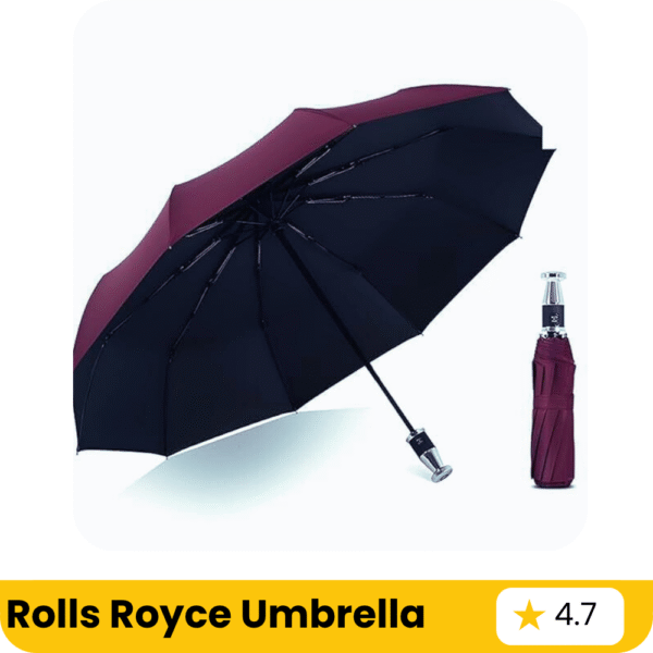 Rolls Royce Umbrella Large Automatic Open Straight Golf Umbrella 37 inches|automatically open large umbrella,windproof and rainproof|Big Size Umbrella For men, women and Family