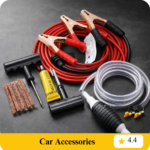 Bhavyta (Combo) Car Emergency Combo Kit – Fuel Transfer Pump + 500 AMP Heavy Duty Jumper Cable + Tubeless Tyre Puncture Repair Kit